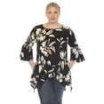 thumbnail image 4 of White Mark Women's Plus Size Blanche Tunic Top, 4 of 6