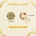 thumbnail image 2 of Uxcell 6 Pcs Cubiertas de Botones de Rhinestone, 17.5mm Clips Decorativos para Botones Reemplazo de Kit de Costura, 2 of 6