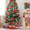 thumbnail image 2 of FMSHPON Valentines Day Valentine's Red Hearts Plaid Love Xmas Christmas Tree Skirt Stand Mat for Holiday Party Decoration Indoor Outdoor 48 inches, 2 of 6