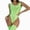 Green, variant on Women's Satin Glossy Sleeveless Bodysuit Scoop Neck Backless Leotard One Piece Smooth Oil Shiny Dance Leotard (Blue,M)
