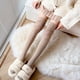 thumbnail image 1 of Medias blancas como la leche de otoño e invierno, medias altas de color caqui para mujer, calcetines beige hasta el muslo, calcetines con costuras de estilo japonés por encima de la rodilla,, 1 of 4