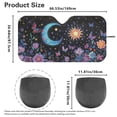 thumbnail image 4 of Yuyamidu Sun and Moon Car Sunshade for Windshield Sun Shade Car Interior Accessories Flower Automotive Sun Protection Visors Butterfly Car Windshield Cover, 4 of 7