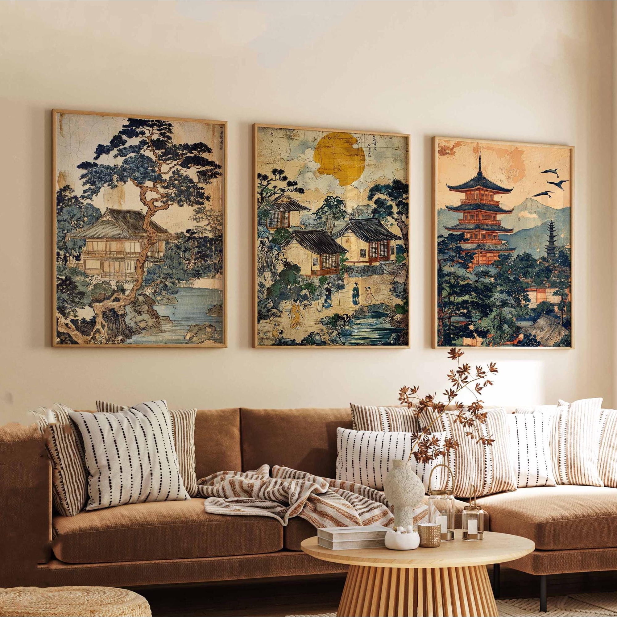 Hanoi Posters Vietnam Travel Prints Hanoi Wall Art Hanoi Decor Prints Hanoi Poster Set Hanoi Artwork Vietnam Wall Art Set 3