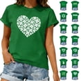 thumbnail image 2 of ShiShine Womens St Patricks Day T Shirt Short Sleeve Crewneck Graphic Print Casual Top, 2 of 8