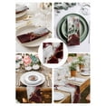 thumbnail image 4 of Cloth Napkins Set of 2 - 20x20 Inches, Marble Red Washable Reusable Table Napkins, Modern Abstract Gold White Brick Stone Motif Soft & Absortbent Dining Napkin for Party Wedding Hotel Restaurant, 4 of 8