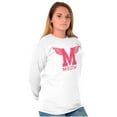 thumbnail image 3 of Meow Cute Crazy Cat Ladies University Women's Long Sleeve T Shirt Brisco Brands S, 3 of 5
