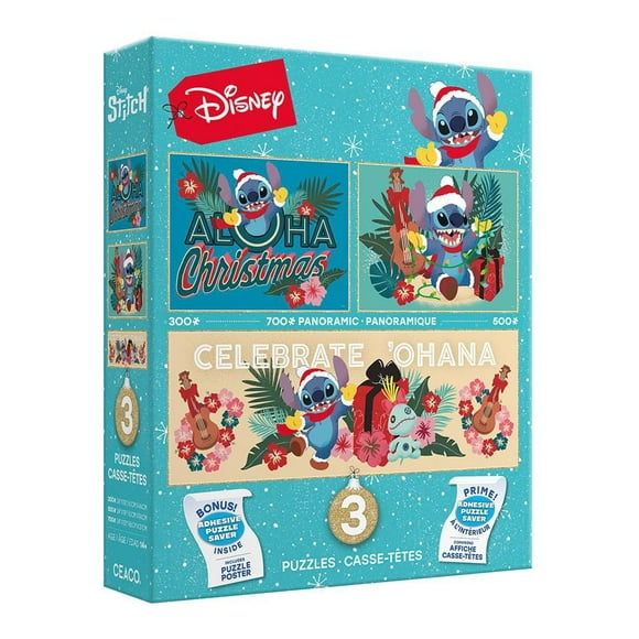 Ceaco Disney Puzzle 3 en 1 Stitch Multipack