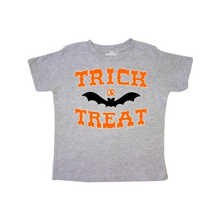 

Inktastic Halloween Trick-or-Treat with Black Bat Gift Toddler Boy or Toddler Girl T-Shirt