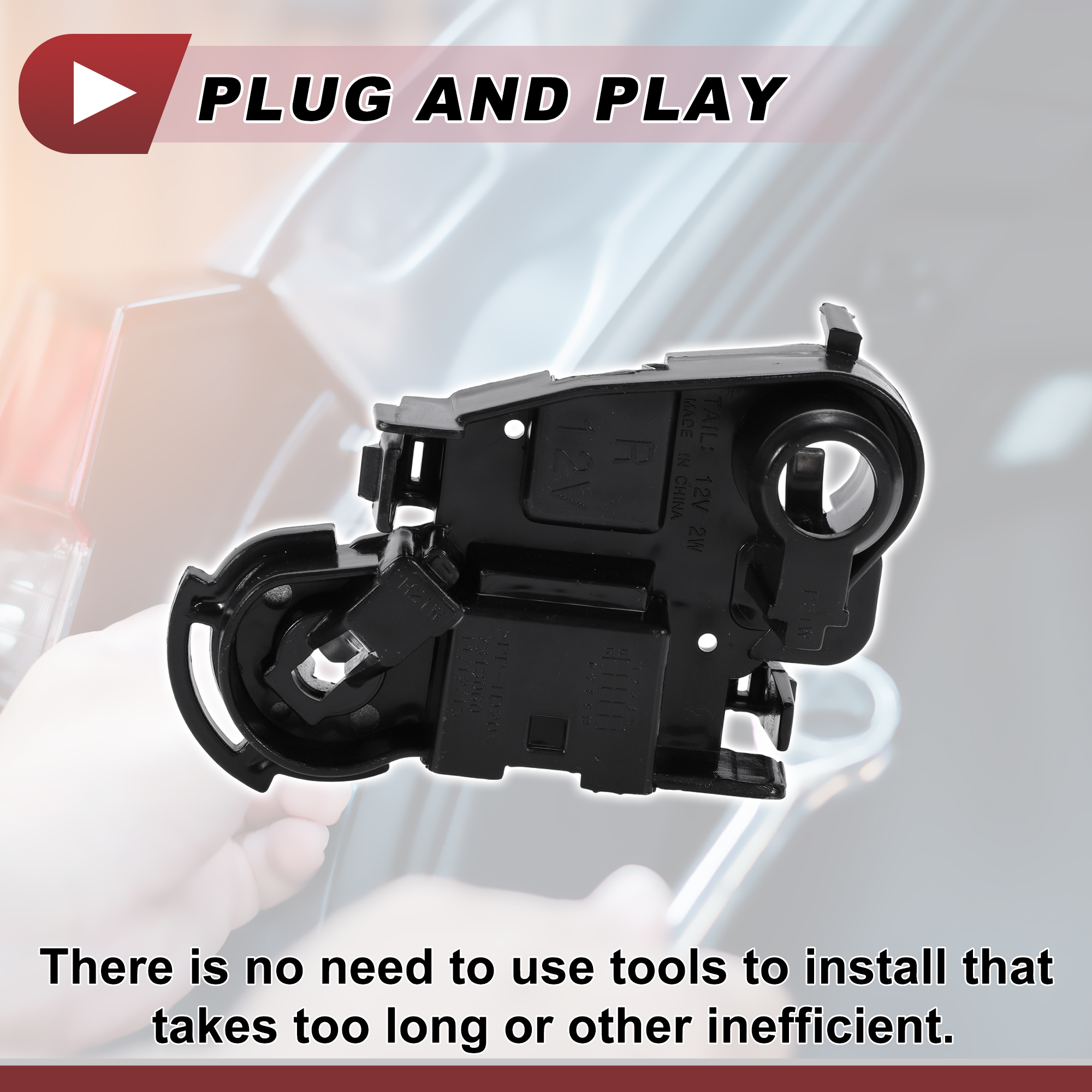 Unique Bargains Light Socket for BMW 3 Series F30 2011-2015 Right Side