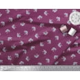 thumbnail image 2 of Soimoi Cotton Voile Fabric Dot & Waterlily Floral Printed Fabric 1 Yard 56 Inch Wide, 2 of 3