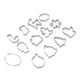 thumbnail image 4 of 12 Cortadores De Galletas Navideñas Con Tema Navideño, Cortadores De Galletas De Acero Inoxidable De Liberación Rápida, Plateados Con Anillos De Almacenamiento Para Pasteles, 4 of 7