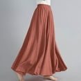 thumbnail image 6 of Women Summer Maxi Skirt Pleated High Elastic Waisted Long Skirts Casual Flowy Beach Skirts, 6 of 6