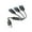 Black, variant on Whaledi Multi Charging Cable USB to USB 2.0 Charger Cable 3 in 1 Multiple Charger