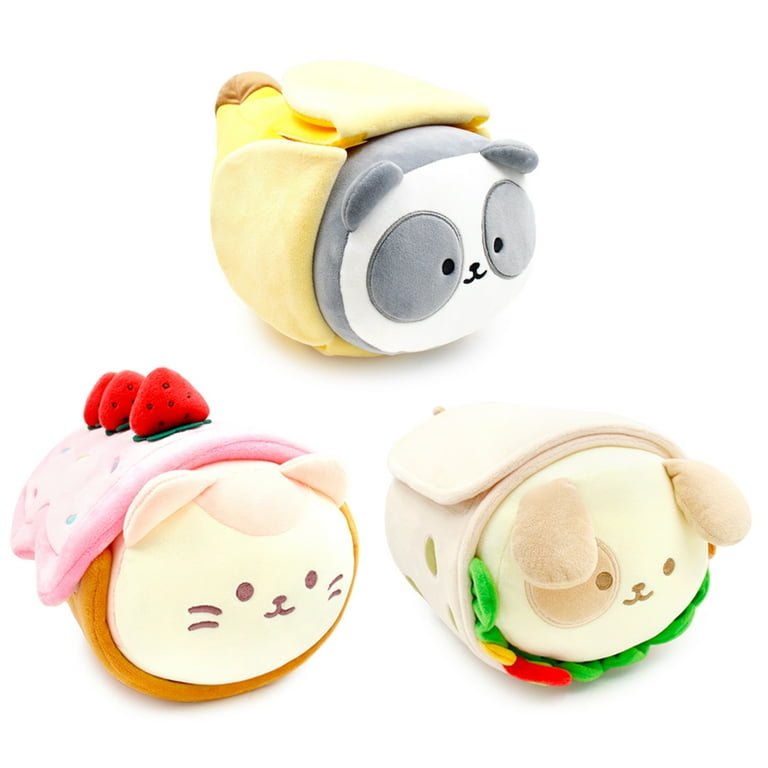 Anirollz Medium 12 Plush with Blanket Panda Banana Stuffed Animal Toy Pandaroll Walmart