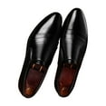 thumbnail image 1 of LSLJS Men's Business Attire Leather Pointed Toe Cuffs Casual Shoes, Men's Leather Shoes, 1 of 5