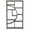 Brown, variant on Demi Bonn 69" Freestanding Bookshelf with 9 Open Shelves, Wood and Metal Bookcase Storage Organizer, Display Standing Shelf Unit for Bedroom, Living Room, Gold