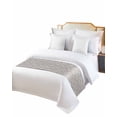 thumbnail image 6 of Bed Runner Scarf Queen Size, Black Grey Branches Stain Bed Runners & Scarves for Foot of Beds, Vintage Art Farmhouse Decorative Bedding Runner Scarf for Hotel Home Bedroom 83 x20 Inch, 6 of 6