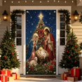 thumbnail image 4 of Religious Christmas Door Cover,70"X35" Jesus Themed Banner Backdrop for Home Church Farmhouse Indoor Outdoor Holiday Party Decor, 4 of 6