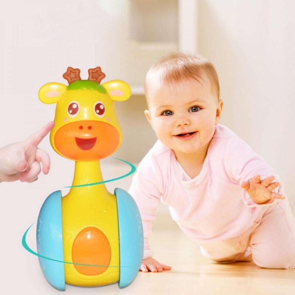 Baby Rattles Tumbler Doll Toys Bell Music Learning Education Toy Gift 