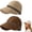 Ab, variant on Women's Wide Brim Sun Visor Hat - Adjustable UPF 50+ Open Top Cap for Ponytails, Golf, and Beach