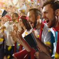 thumbnail image 3 of Paquete de 2 cencerros de 9 pulgadas para hacer ruido, para eventos deportivos, partidos de fútbol, estadios, fiestas, conciertos, graduaciones, escuelas, granjas, ranchos, generadores de, 3 of 6