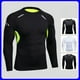 thumbnail image 2 of Traje deportivo de alta elasticidad europeo y americano Traje de baloncesto de secado rápido ajustado para hombres Traje de entrenamiento deportivo de manga larga para correr que absorbe la humedad, 2 of 6