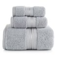 thumbnail image 1 of Coofit Bath Towels Set Cotton 3PCS Super Absorbent Washcloth Hand Towel for Bathroom, 1 of 10