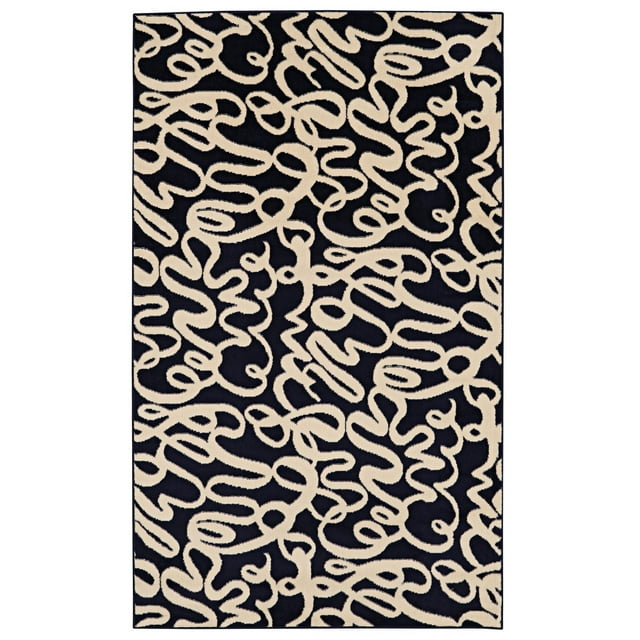 Capri Sasha Blue & Bone 4' 3" x 7' 3" Area Rug