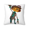thumbnail image 1 of Fundas de almohada de terciopelo Psychonauts, fundas de almohada decorativas suaves y acogedoras con cremallera oculta para dormitorio, sofá, sillón, funda de almohada de terciopelo, 1 of 8