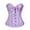 Purple, variant on yunLCZ Womens Waist Trainer Corset Multicolor Lace Corset Top Chest Holding Waist Tight Corset Belly Cosing Rubber Bone Bottoming Body Shaping Clothes