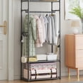 thumbnail image 2 of Floor Coat Rack for Living Room Shoe Organizers Wall Shelf Furniture Clothes Hanger For Busy Households Office, 2 of 8
