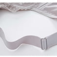 thumbnail image 5 of Jinhomg Women's Everyday Bras, Plus Size Wireless Sheer Lace Full-Coverage Bra for daily and T-shirt wear, Back Closure, Lace No Print, Soft Support Purple 42, 5 of 9