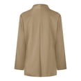 thumbnail image 3 of Vedolay Jackets for Women Women's Plus Size Casual Long Sleeve Open Front Cardigan Work Office Blazer Jacket,Khaki XL, 3 of 4
