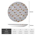 thumbnail image 2 of Kdxio Bee Bone China Decorative Plate Ceramic Decorative Plate for Home Office Wall Stand Decorative Plates for Home Bedroom-7in, 2 of 6