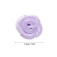 thumbnail image 2 of Uxcell 100Pcs 1.5cm Mini Ribbon Roses for Crafts Artificial Fabric Flowers, Purple, 2 of 5