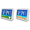 thumbnail image 4 of CNKOO Digital Alarm Clock with Large LCD Colorful Temperature Display Voice Control Glow Light Electronic Clock with Backlight, 4 of 9