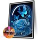 thumbnail image 2 of Cuadros Decorativos 5D bricolaje ronda completa taladro diamante pintura rosa mariposa Kit decoración del hogar (NH3103) Wdftyju de costura negro 4 estilos, 2 of 9