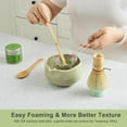 thumbnail image 5 of Matcha Whisk Set with Ceramic Holder - 4 Piece Japanese Tea Ceremony Set Includes Bamboo Chasen Whisk, Scoop, Spoon & Stand for Traditional Matcha Preparation, 5 of 5