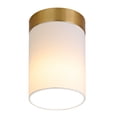 thumbnail image 6 of Evelyn&Zoe 6" Gold Semi Flush Mount, 6 of 7