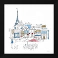 thumbnail image 2 of Avery Tillmon 20x20 Black Modern Wood Framed Wall Art Titled - World Cafe II Paris Color, 2 of 6