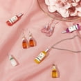 thumbnail image 4 of 1box 22 Pairs Drink Bottle Shape Earring Makings Kits Including Resin Beads Brass Earring Hooks Iron Findings Mixed color Beads: 48x12mm 44pcs/box, 4 of 6