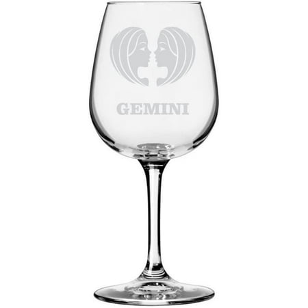 

Zodiac Sign Etched All Purpose 12.75oz Libbey Wine Glass Gemini