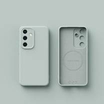 Shockproof Case for Samsung Galaxy S25 Plus Silicone Phone Case, Full Body Camera Lens Protective Phone Cover, Anti-Scratch Soft Microfiber Lining Slim Thin Skinny Galaxy S25 Plus Case - Cyan