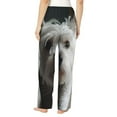 thumbnail image 3 of Uemuo Dog Wrapped in Towel 1 Pattern Women's Wide Leg Palazzo Lounge Pants with Pockets Light Weight Loose Comfy Casual Pajama Pants-Medium, 3 of 9