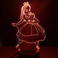 thumbnail image 2 of Lámpara de ilusión LED 3D de Alice Wonderlands con luz nocturna, 2 of 3