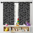 thumbnail image 5 of Blackout Kids Curtains,Bat Silhouette Halloween Pattern Childrens Insulated Curtains Set Of 2,Bedroom Essentials,Toddler Room Decor 42"x54", 5 of 5