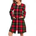 thumbnail image 2 of Batas de Navidad para mujer, ropa de casa, pijamas casuales, sueltos, de manga larga, batas de baño y camisones, pijamas de mujer, 2 of 9