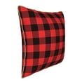 thumbnail image 2 of Kll Buffalo Plaid Red Black Decorative Throw Pillow Covers Velvet Soft For Couch Sofa Bedroom Living Room Outdoor -18"X18", 2 of 8