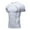 White, variant on Oplxuo Mens Compression Shirts Short Sleeve Athletic T-Shirt Summer Workout Gym Active Tops Base Layer Undershirt