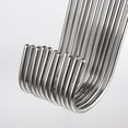 thumbnail image 6 of ABCISI Extra Long Shower Curtain S Hooks, Stainless Steel Metal S-Shaped Hooks for Hanging Heavy Duty, Indoor Outdoor Uses for Garden, Bathroom, Closet, Workshop, Kitchen, (7inch/12pack), 6 of 6